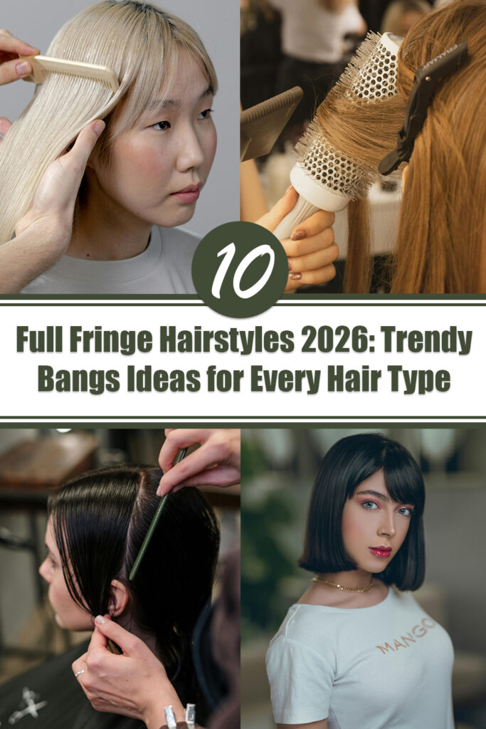 10 Full Fringe Hairstyles 2026: Trendy Bangs Ideas for Every Hair Type